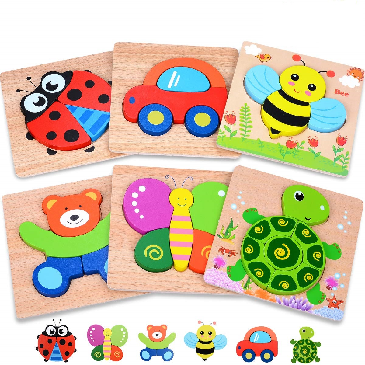 Puzzle Party: Safari Amusement (Pack de 6)